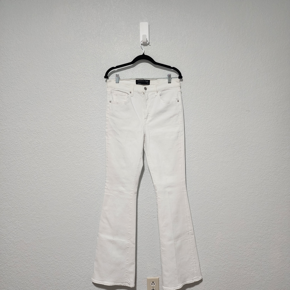 Veronica Beard White Flare Jeans Size 30 - Picture 3 of 10